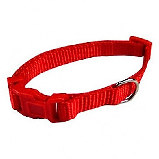 Papillón collar ajustable nylon 25 mm x 48-70 cm rojo