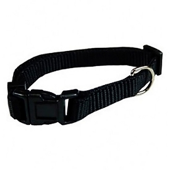 Papillón collar ajustable nylon 15 mm x 33-40 cm negro