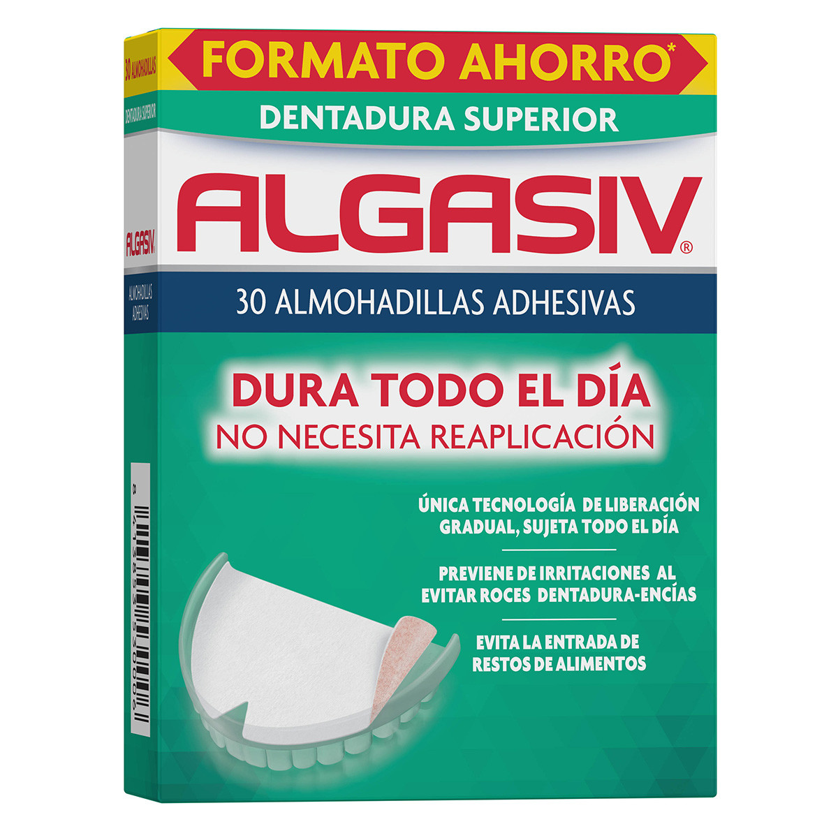 Algasiv almohadillas adhesivas dentadura superior 30uds