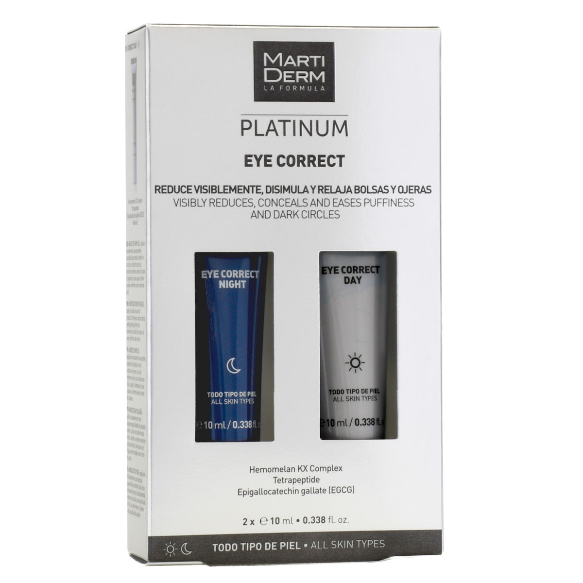 MartiDerm Platinum Eye Corrector Día & Night 2 x 10ml