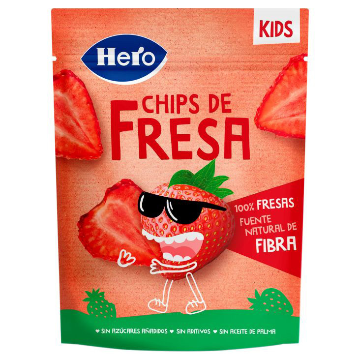 Hero Kids snack fresa chips 12g